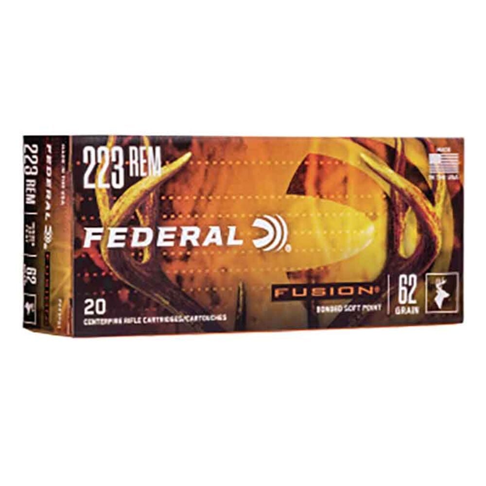 image of Fusion Rifle 223 62 Grain FSP Rifle Ammunition, 20 rds