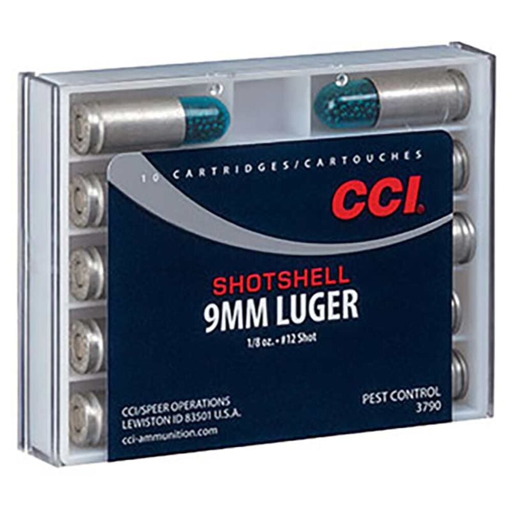 image of 9mm Luger 53 Grain 12 Shot Shotshell Handgun Ammunition, 10 rounds