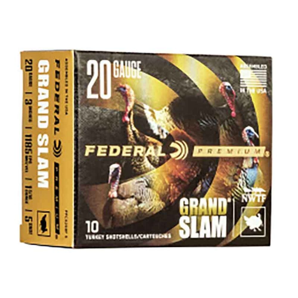 image of Grand Slam 20 Gauge 5 Shot Shotgun Ammunition, 10 rds