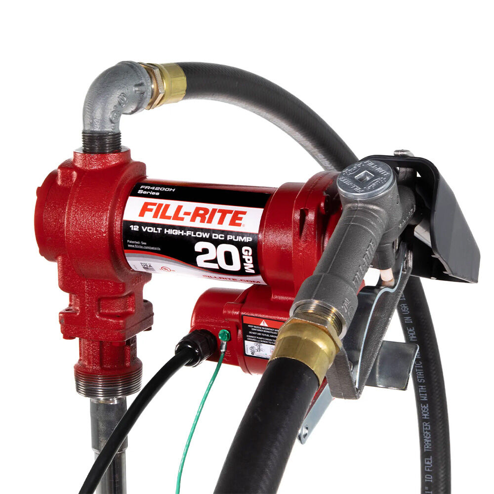 image of 12V 20 GPM Fuel Transfer Pump with Nozzle