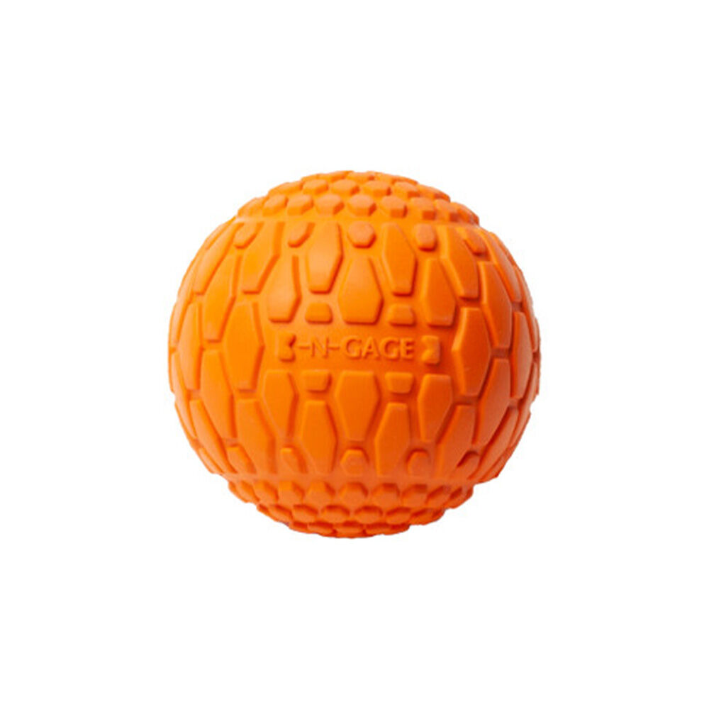 image of Classic Squeaker Ball Dog Toy, Orange