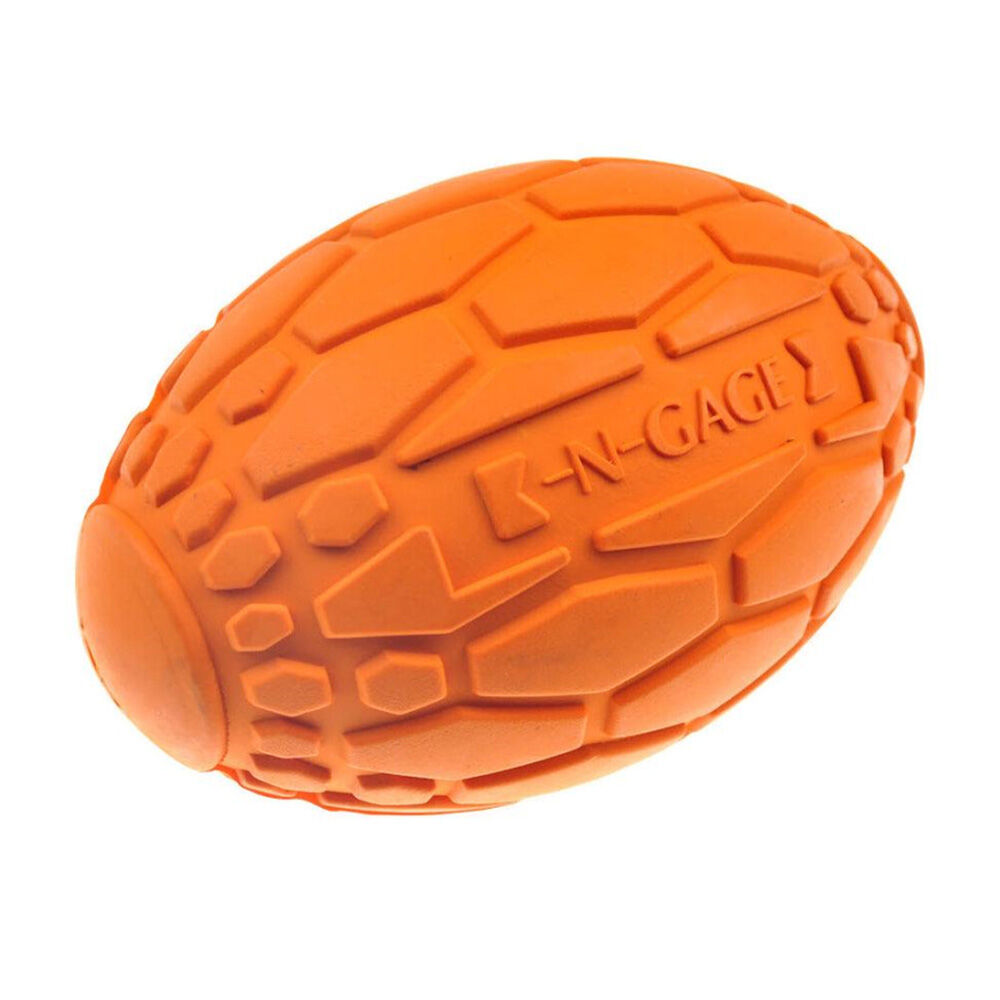 image of Squeaker Football Junior Dog Toy, Orange
