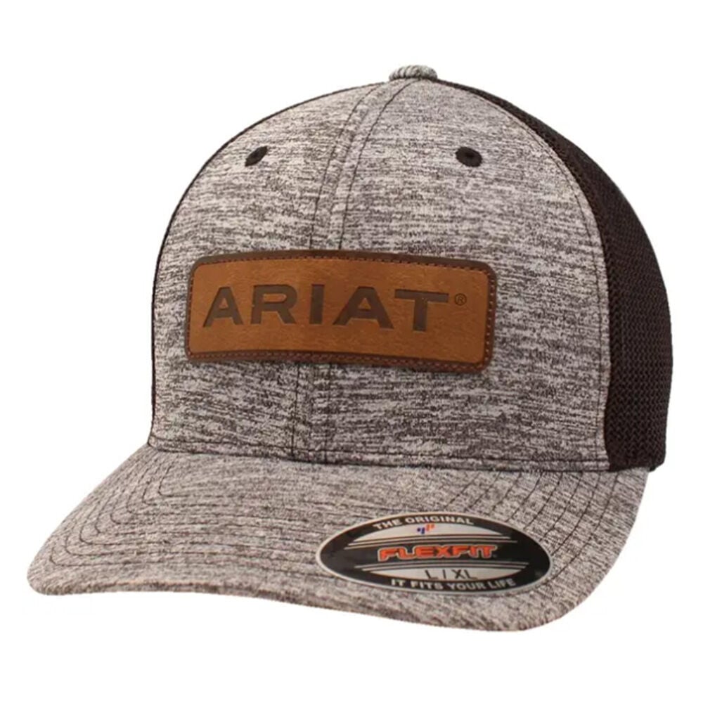 image of Men's Flex Fit Leather Patch Snapback Baseball Cap