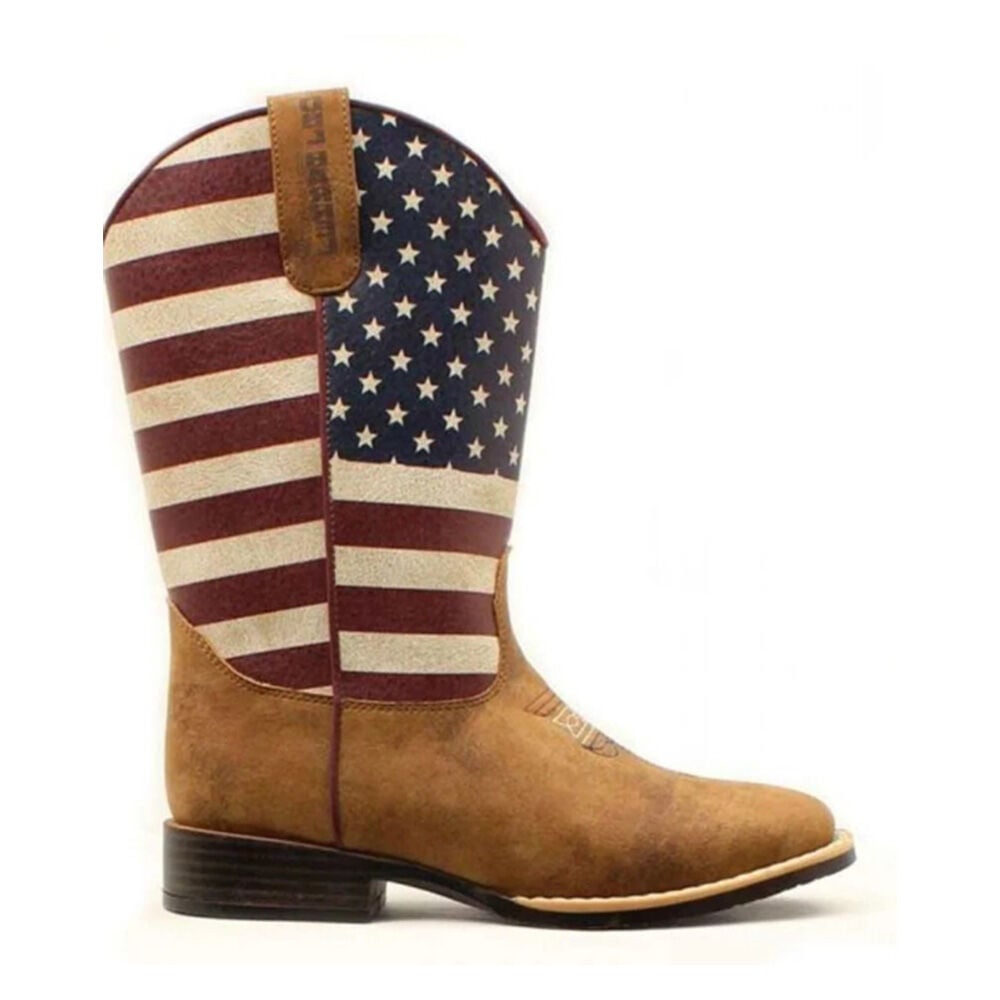 image of Toddler Double Barrel Jacob American Flag Boot