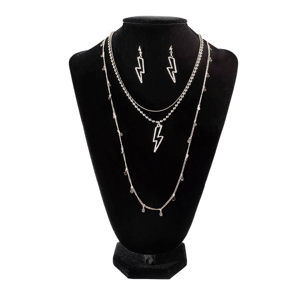 image of Women's Lightning Bolt Jewelry Set