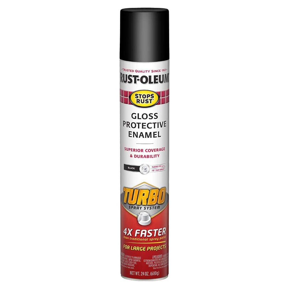 image of Stops Rust Turbo Gloss Protective Enamel Spray Paint, 24 oz