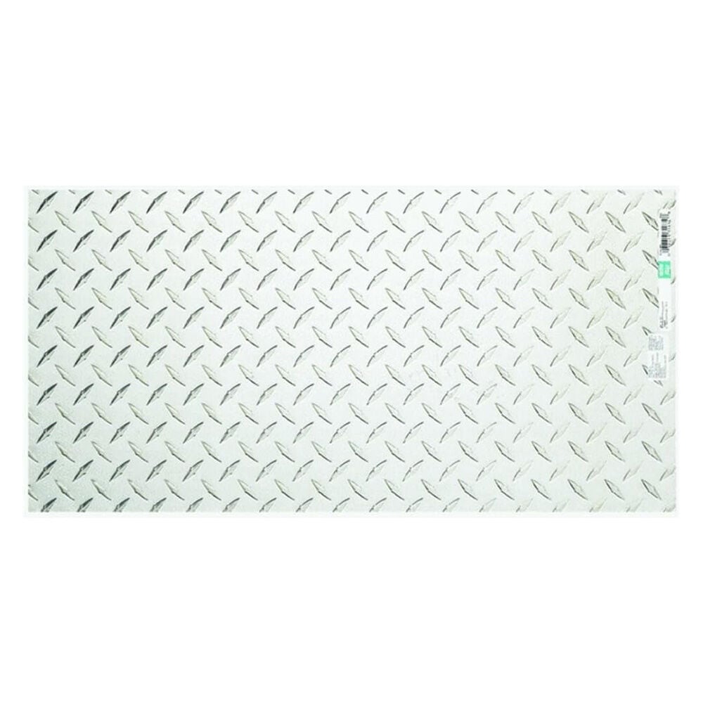image of 12 in x 24 in Diamond Tread Brite Aluminum Plate