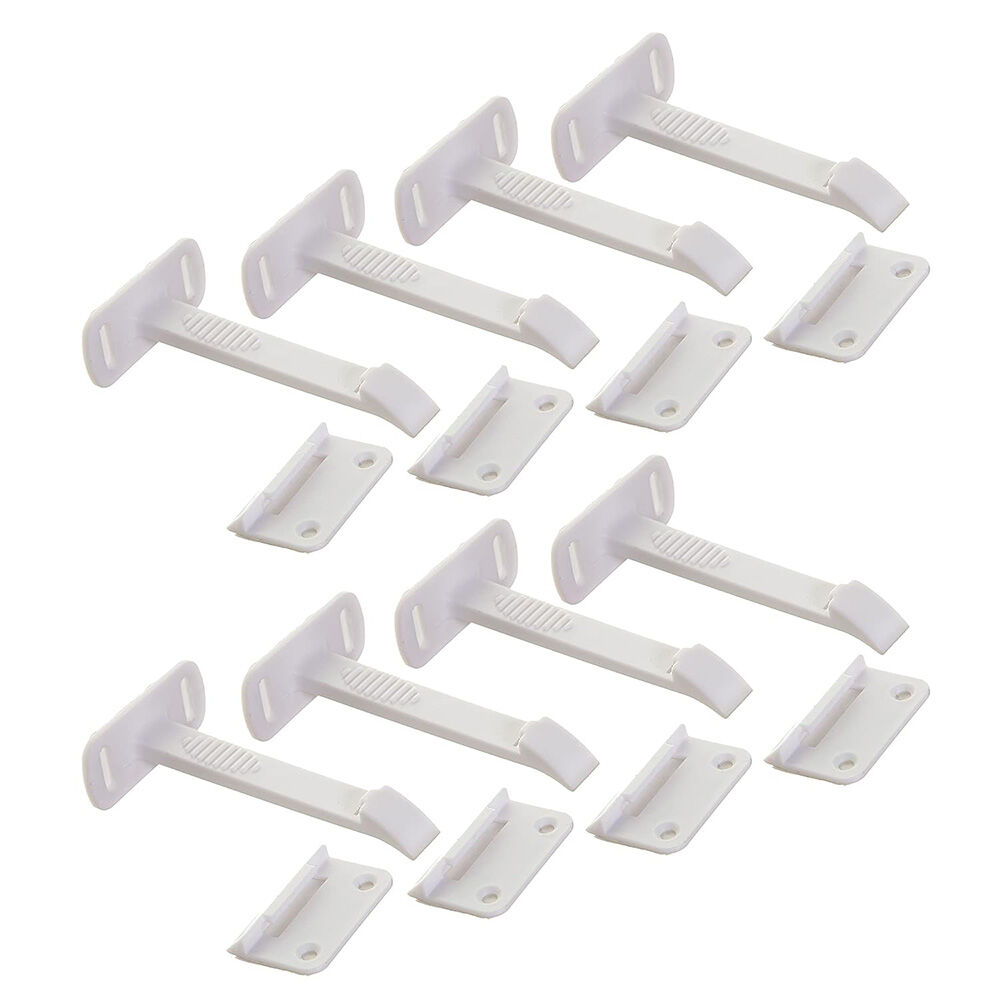 image of Adhesive Safety Latches, 8 pk
