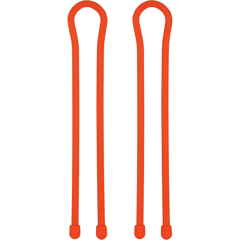 image of 18 in Reusable Rubber Twist Tie, Bright Orange, 2 pk