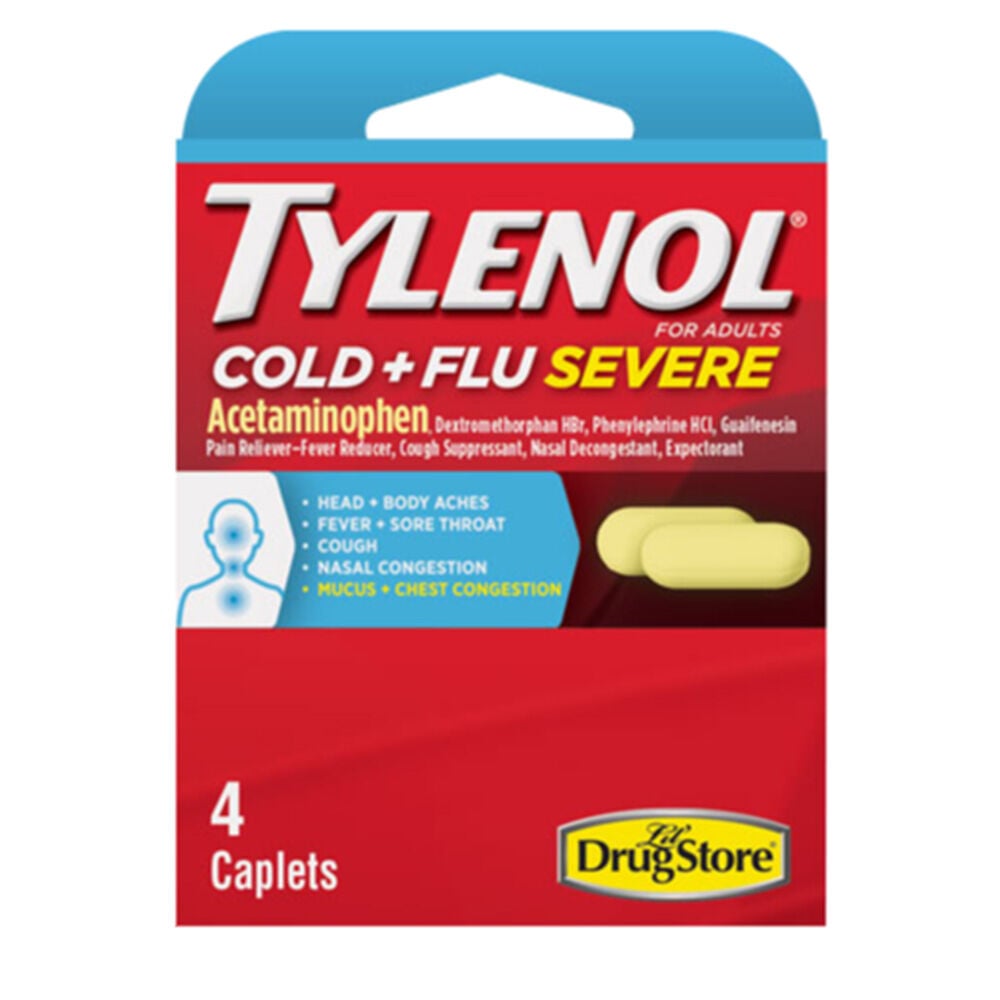 image of Severe Cold & Flu Relief, 4 pk