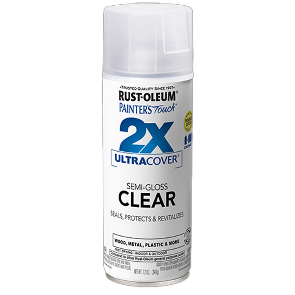 image of 2X Ultra Cover Spray Paint- Clear, 12 oz