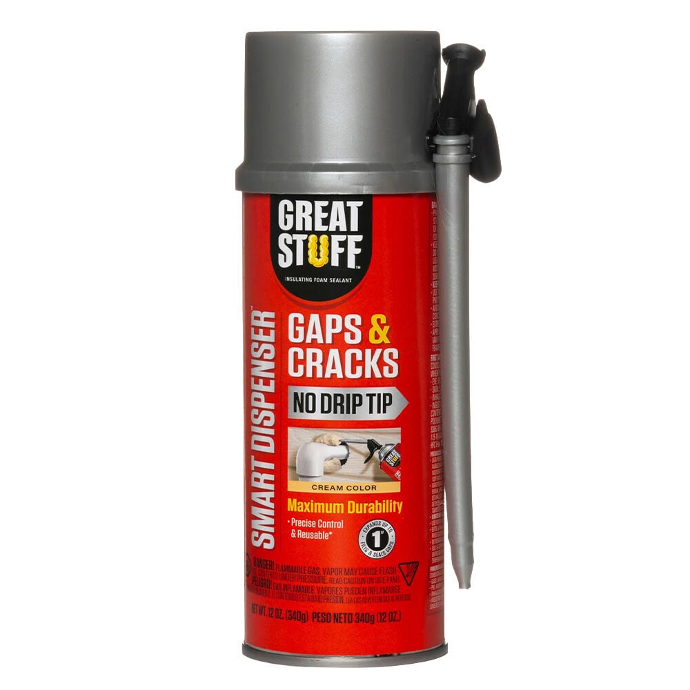 image of Gaps and Cracks Insulating Foam Sealant with Smart Dispenser, 12 oz
