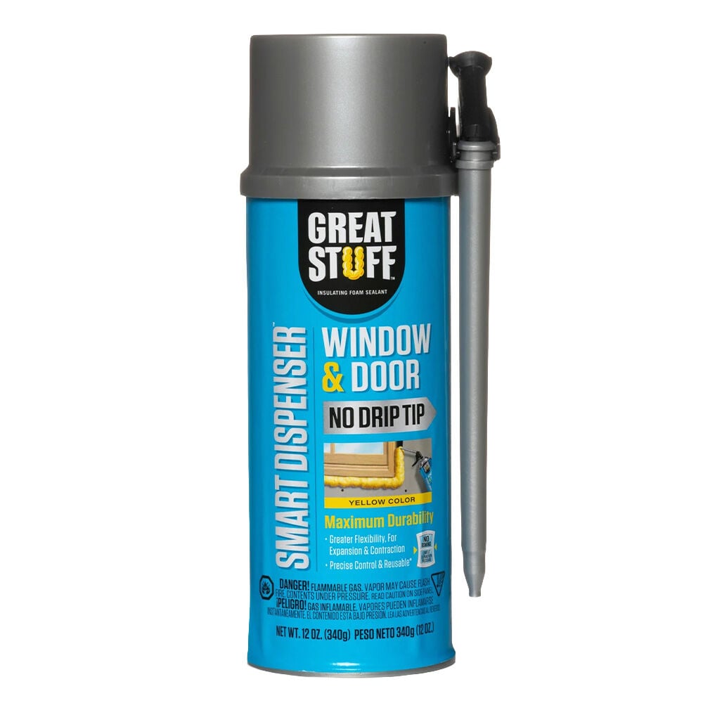 image of Window and Door Insulating Foam Sealant with Smart Dispenser, 12 oz