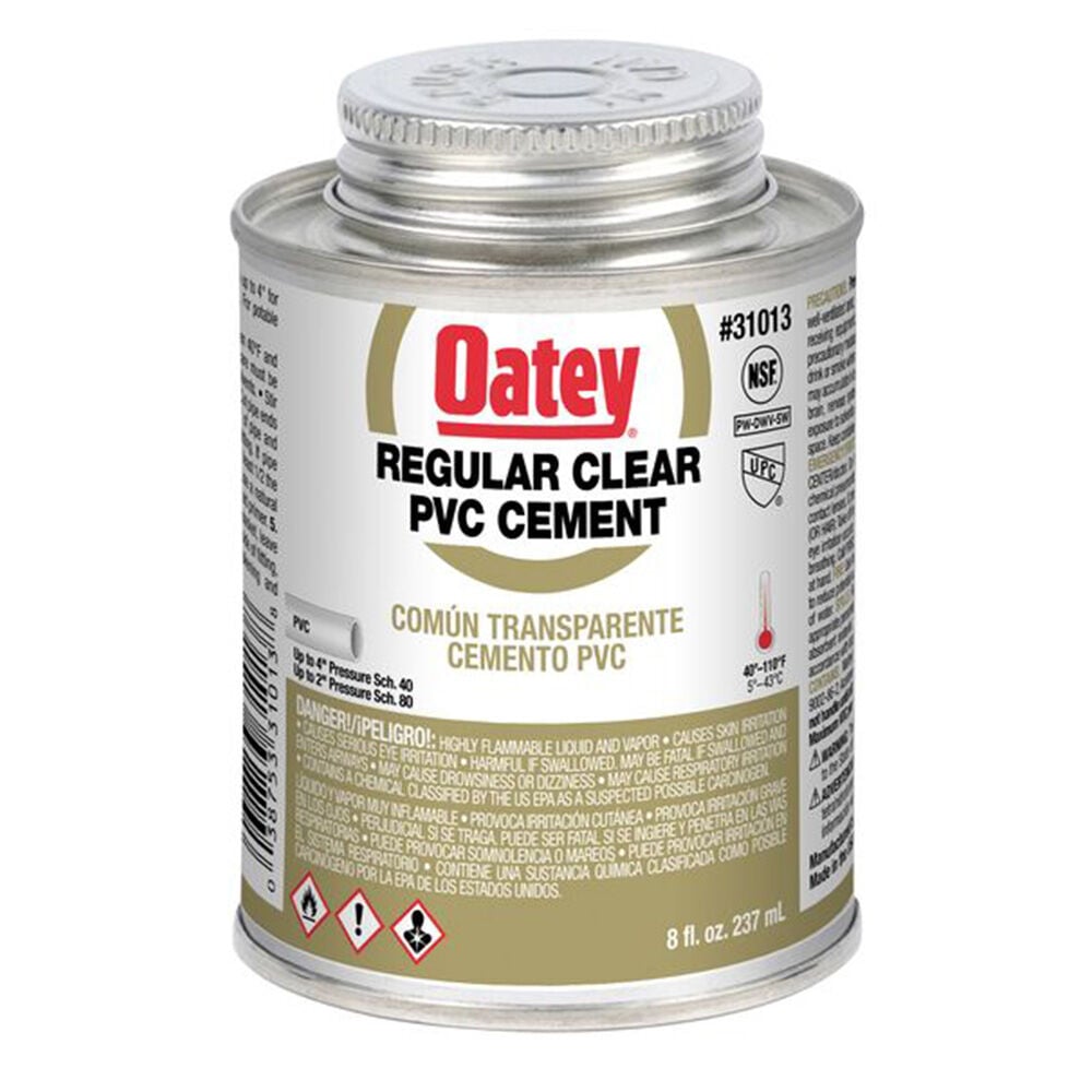 image of Regular Clear PVC Cement, 8 fl oz