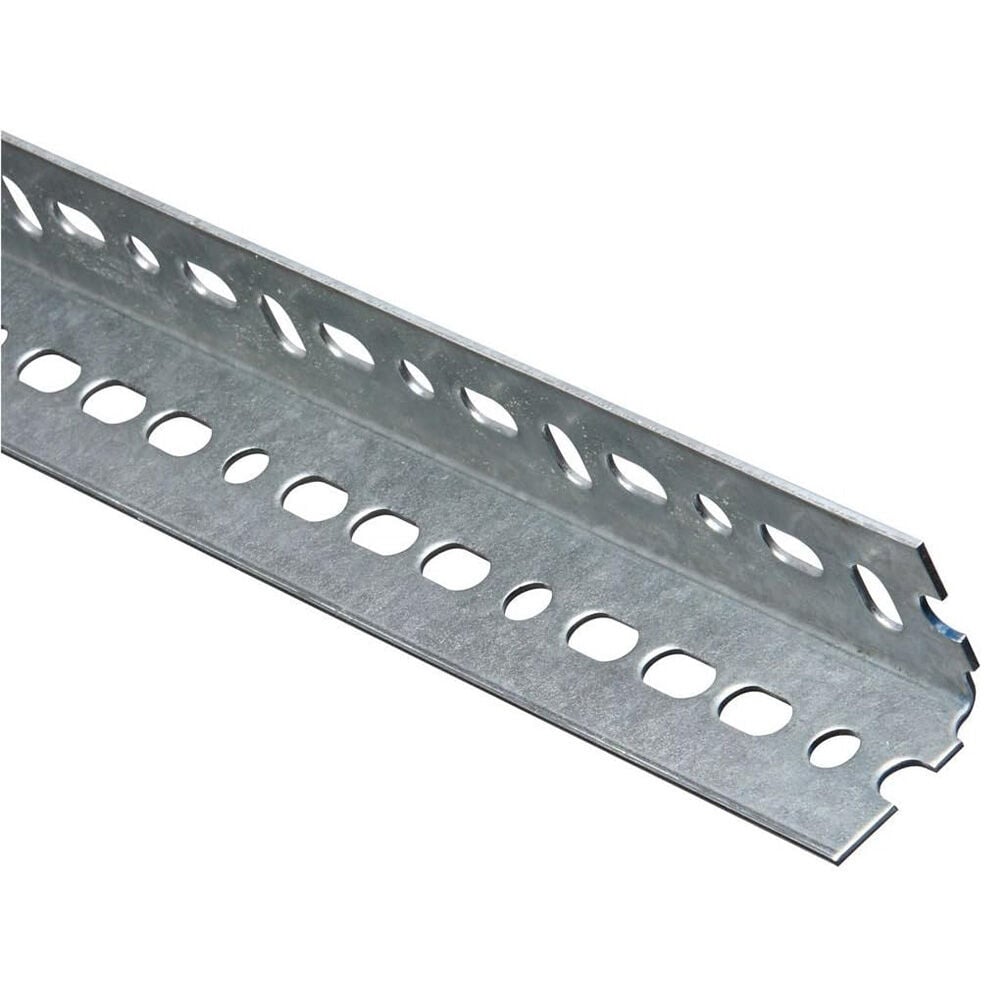 image of 1 1/4 in x 48 in 18 Gauge Slotted Steel Angle
