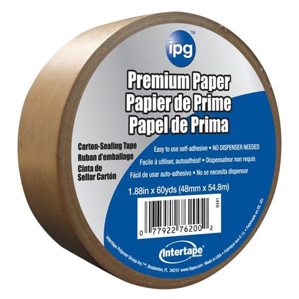 image of 1.88 in x 60 yd Kraft Paper Packing Tape