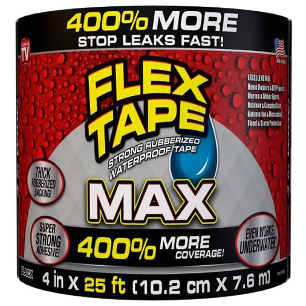 image of 4 in x 25 ft MAX Strong Rubberized Waterproof Tape