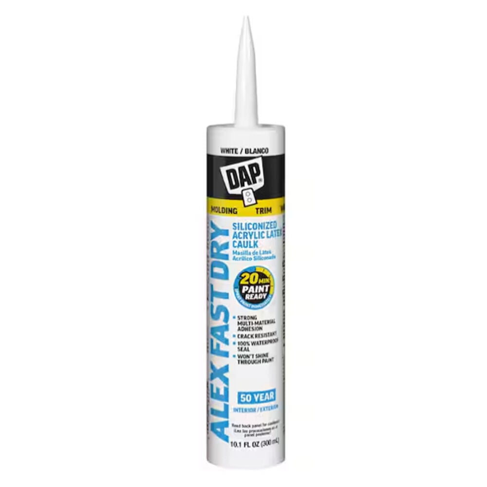 image of Alex Fast Dry White Acrylic Latex Caulk, 10.1 fl oz