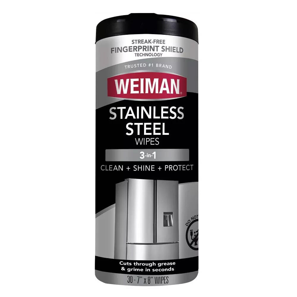 image of Stainless Steel Cleaning Wipes, 30 ct
