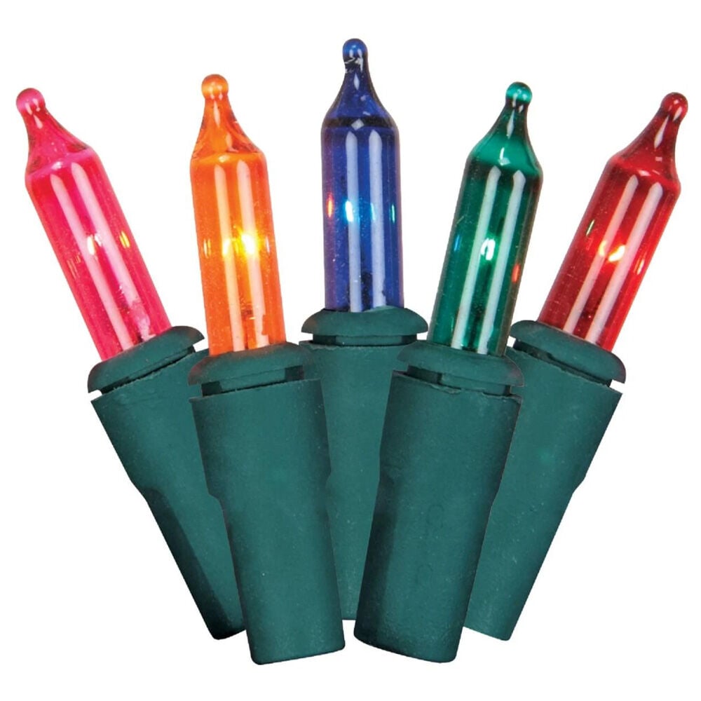 image of Christmas Mini Light Set, Multi, 10 ft, 50 Lamp