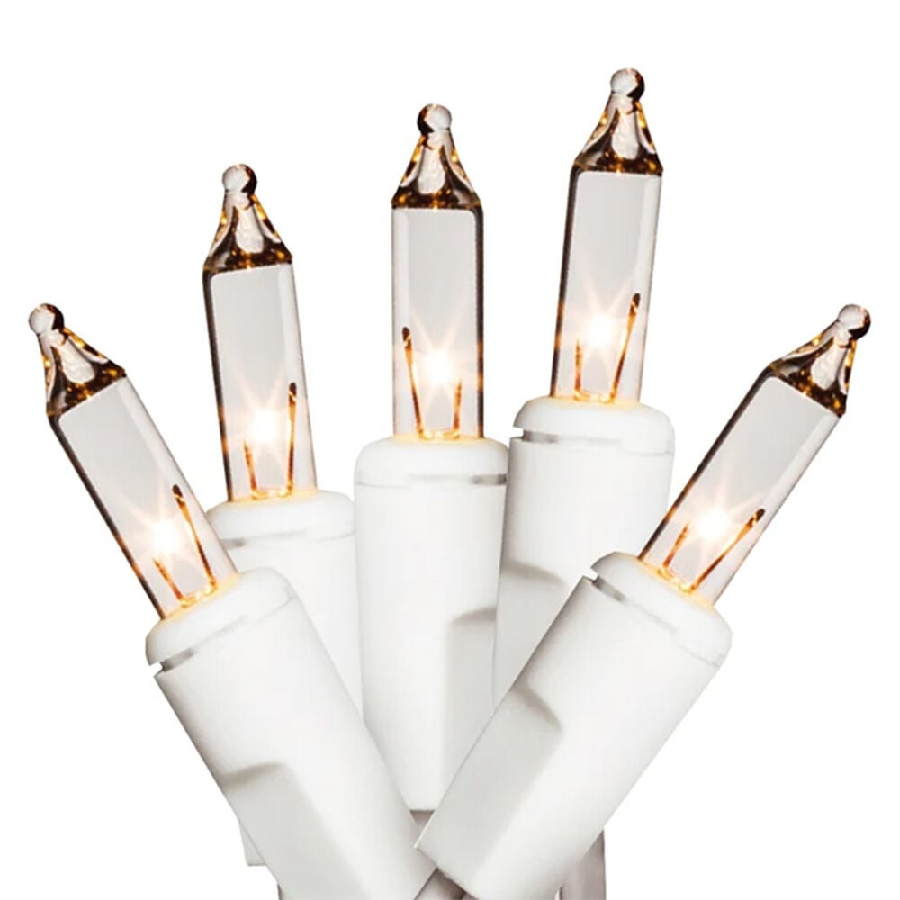 image of Christmas Light Set, Clear, 22 ft, 100 Lamp