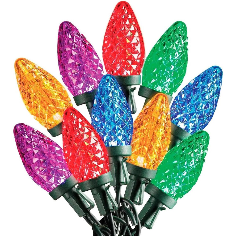 image of Christmas Light Spool, Multi, 65 ft, 100 Lamp