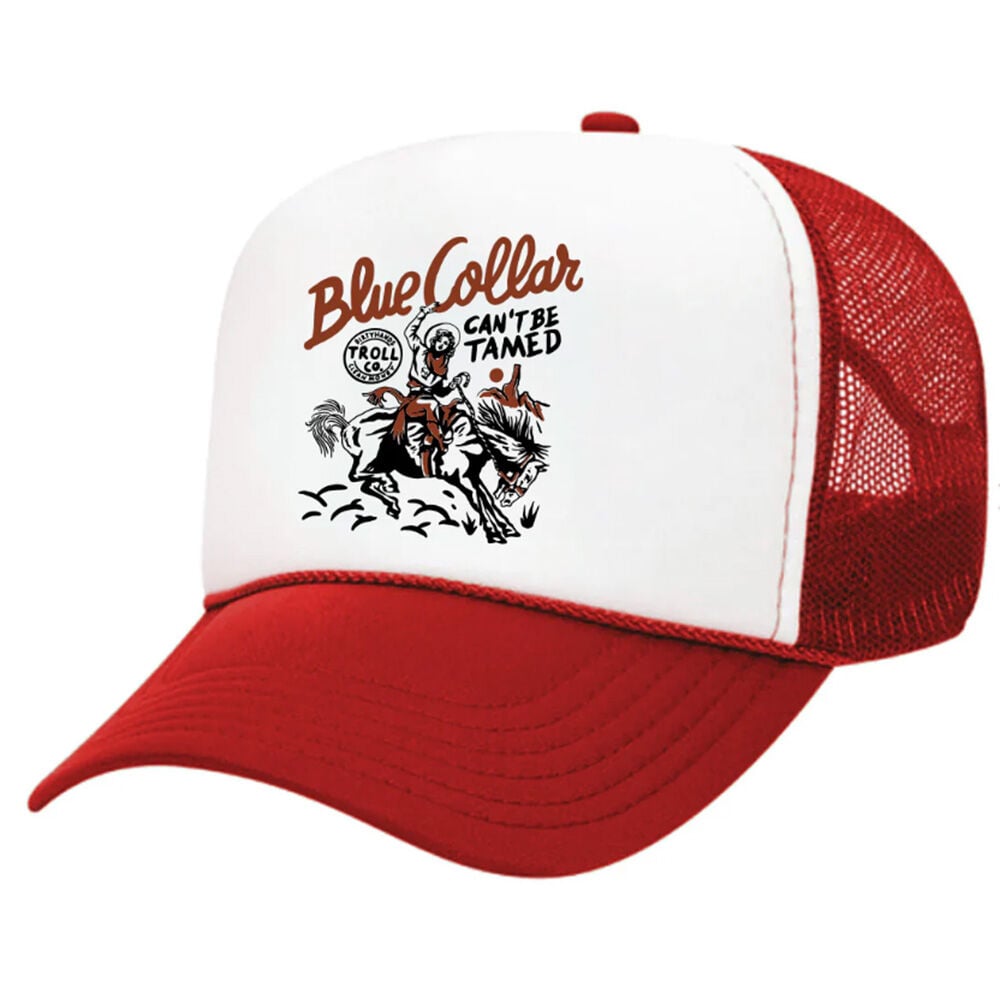 image of Women's Trucker Hat- Troll Co, Cant Be Tamed 