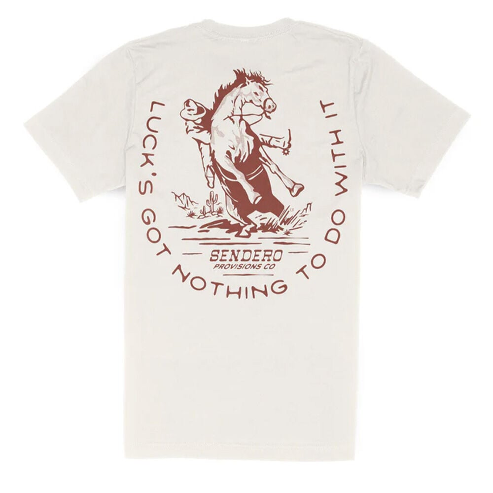 image of Men's No Luck Short Sleeve T-Shirt, White