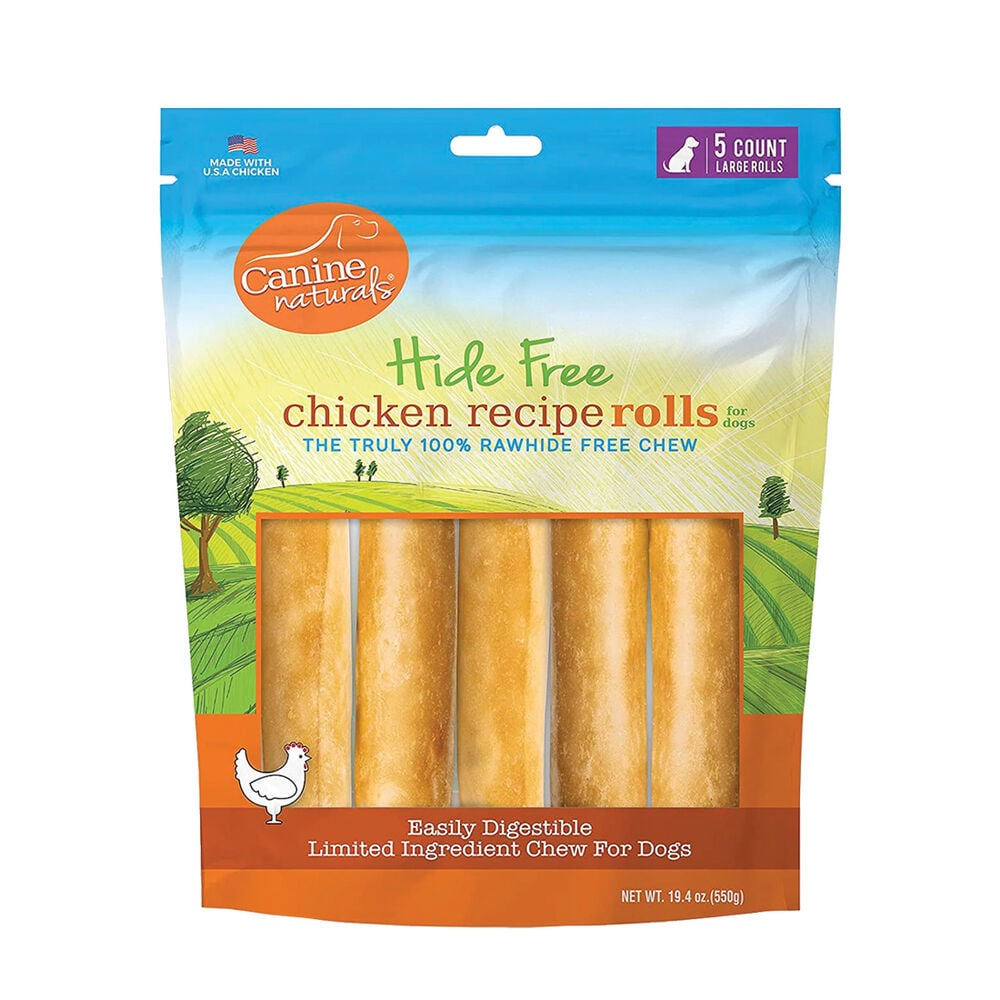 image of Hide Free Rolls- Chicken, 7in.  5 ct