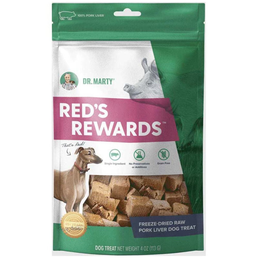 image of Freeze-Dried Raw Dog Treat- Red's Rewards Pork, 4 oz