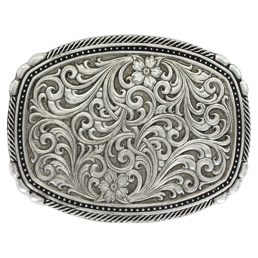 image of Antiqued Pinpoints and Twisted Rope Trim Buckle