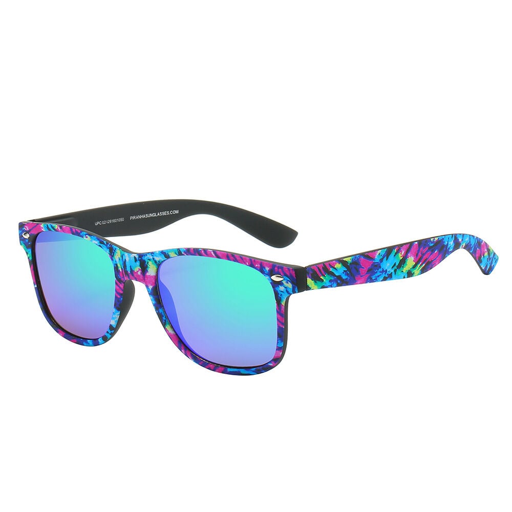 image of Women's Maui Blue Mirror and Tie Dye Sunglasses