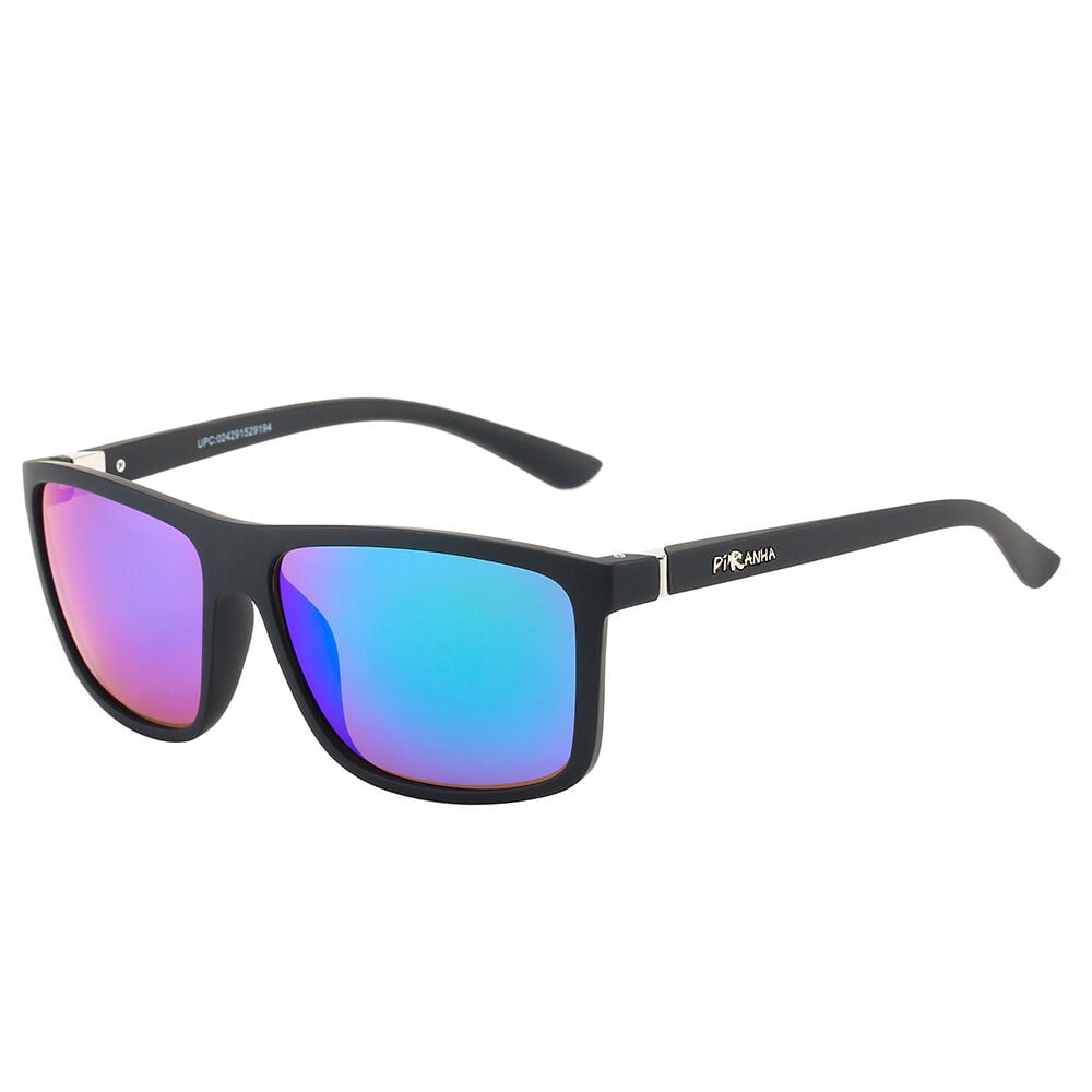 image of Men's Reaction Classic Square Black Sunglasses