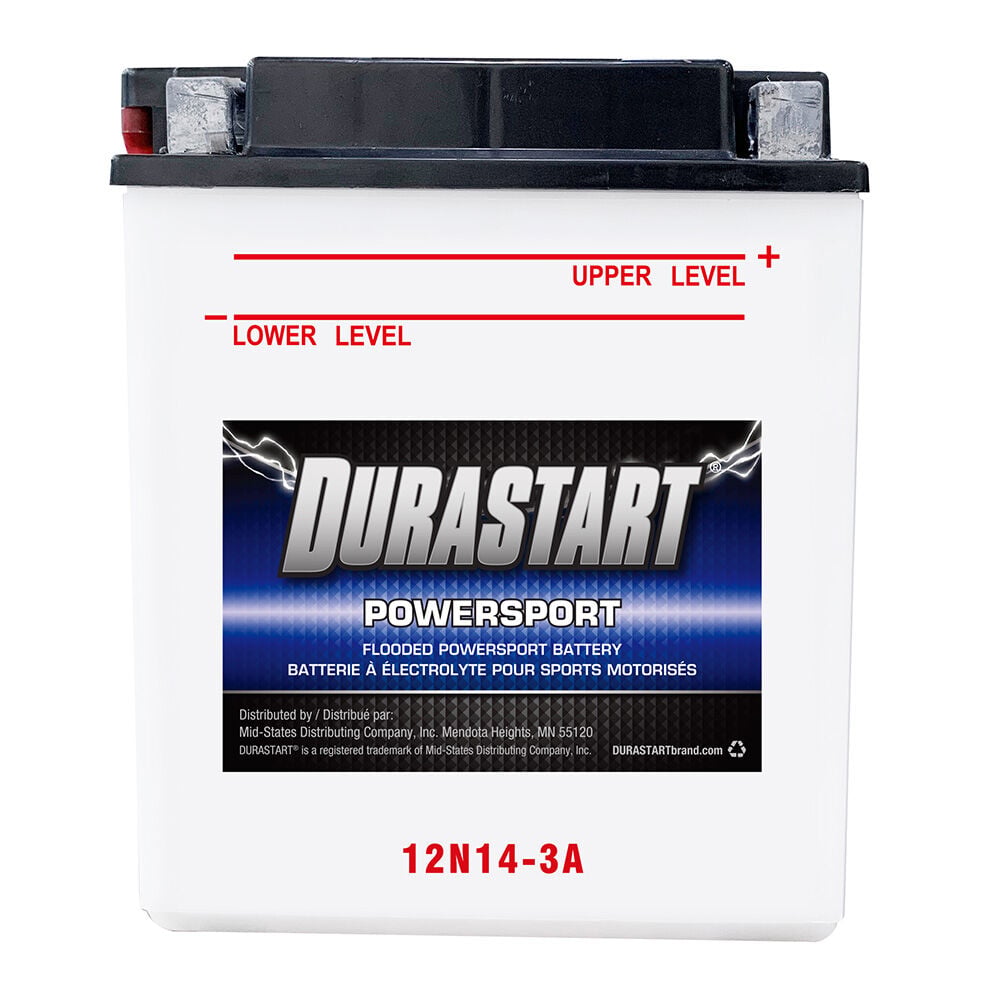 image of 12V Flooded Powersport Battery, 12N14-3A