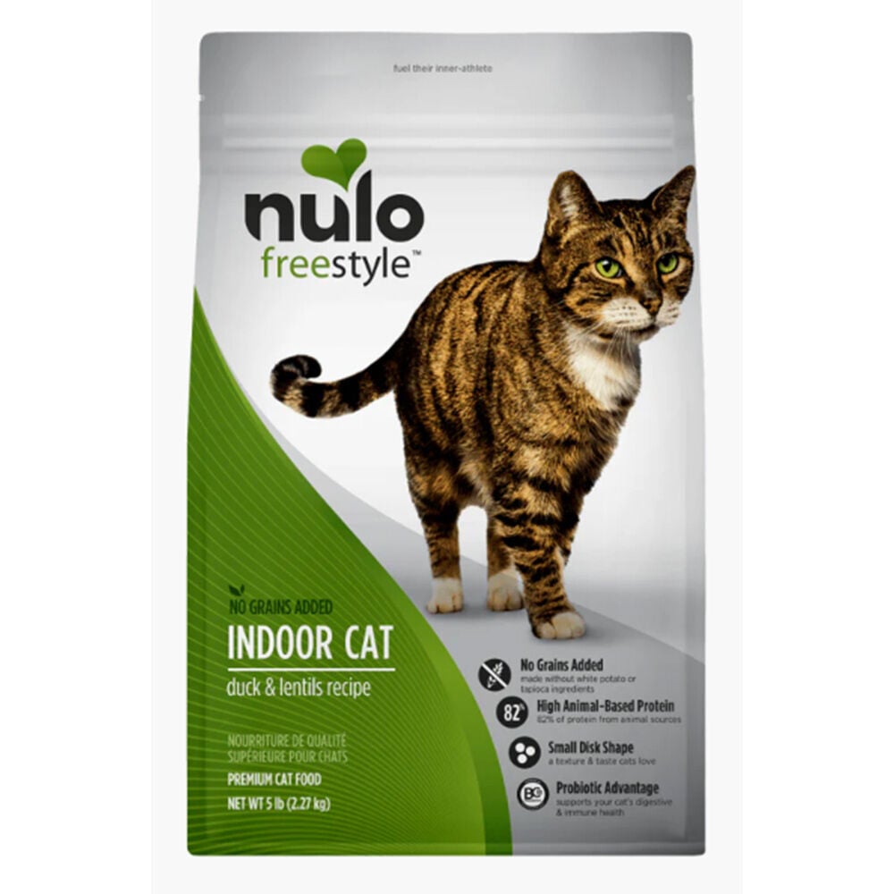 image of Dry Cat Food- Grain-Free, Indoor, Duck and Lentils, 5 lb