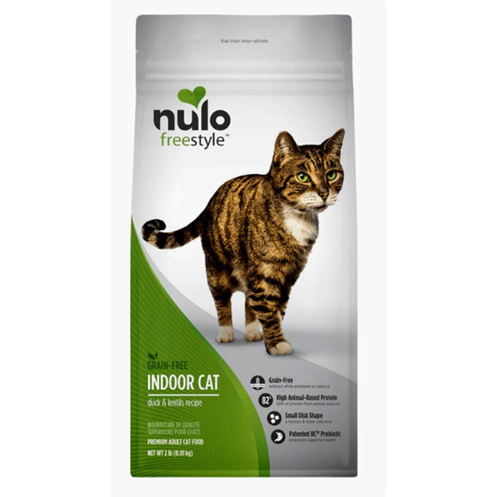 image of Dry Cat Food- Grain-Free, Indoor, Duck and Lentils, 2 lb
