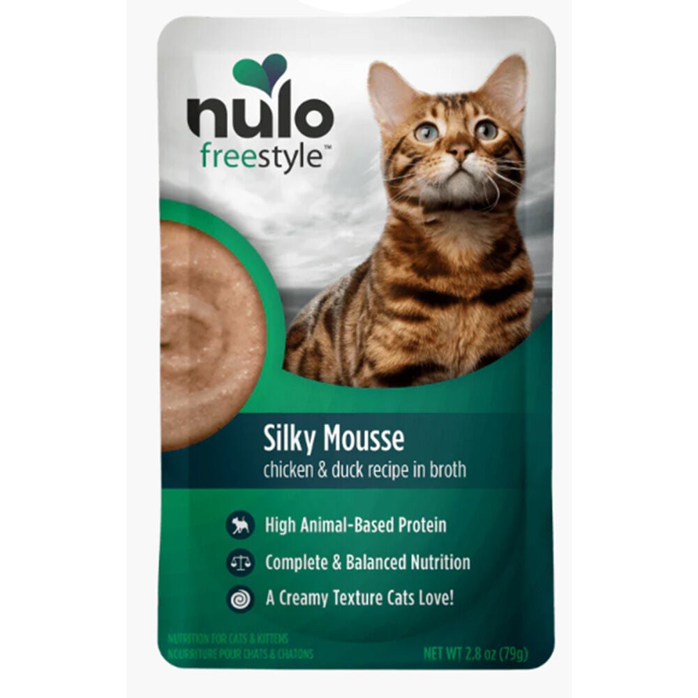 image of Wet Cat Food- Silky Mousse, Chicken and Duck, 2.8 oz