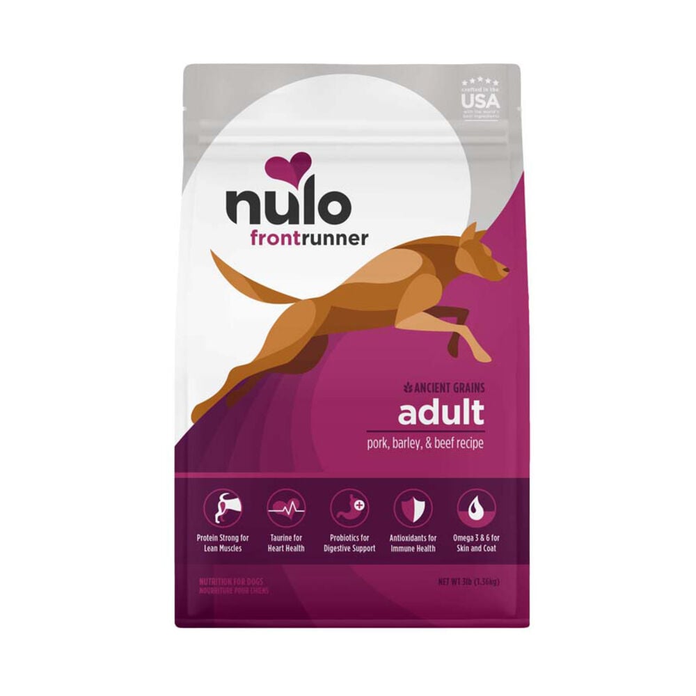 image of Frontrunner Dry Dog Food- Pork, Barley, and Beef, 3 lb