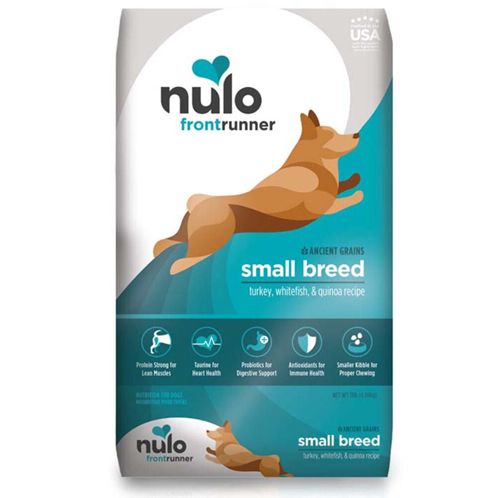 image of Frontrunner Dry Dog Food- Small Breed, Turkey, Whitefish, and Quinoa, 11 lb