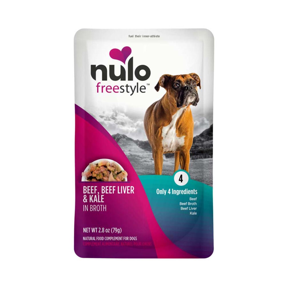 image of FreeStyle Wet Dog Food- Beef, Beef Liver, and Kale in Broth, 2.8 oz