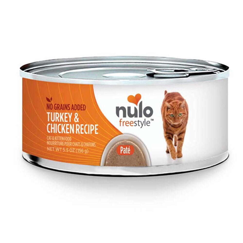 image of Wet Cat Food- Grain-Free, Pate, Turkey and Chicken, 5.5 oz