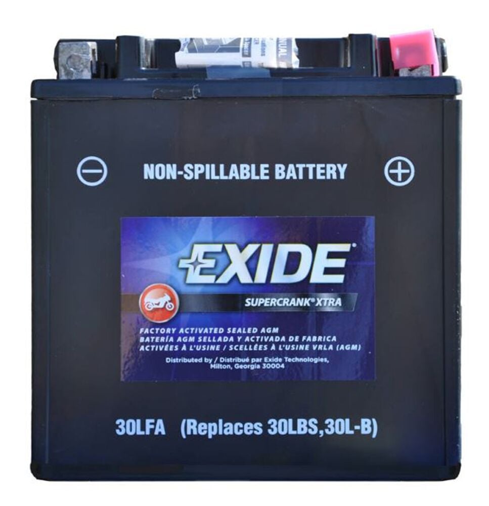 image of Supercrank Xtra Factory Activated Powersport 12V Battery, SC30LFA
