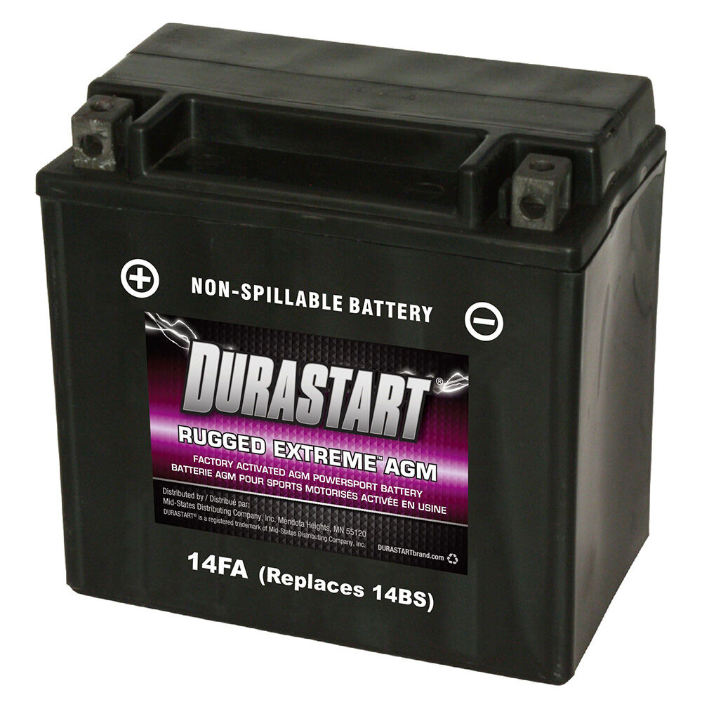 image of 12V Powersport Rugged UTV/Motorcycle Battery, SC14FA