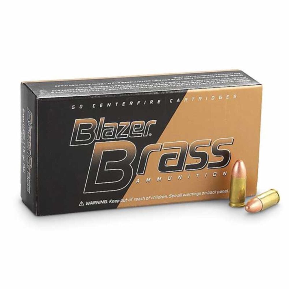 image of 9mm Luger 115 Grain FMJ Handgun Ammunition, 50 rounds