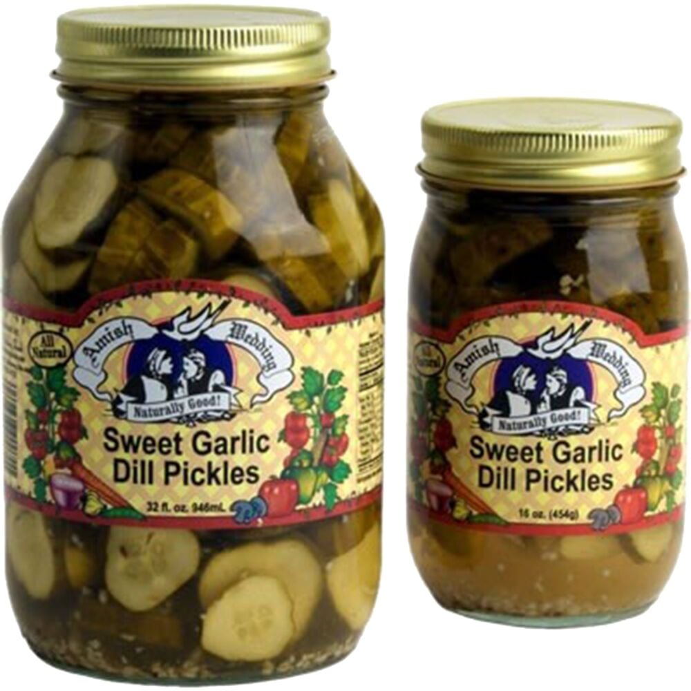 image of Sweet Garlic Dill Pickles, 32 oz