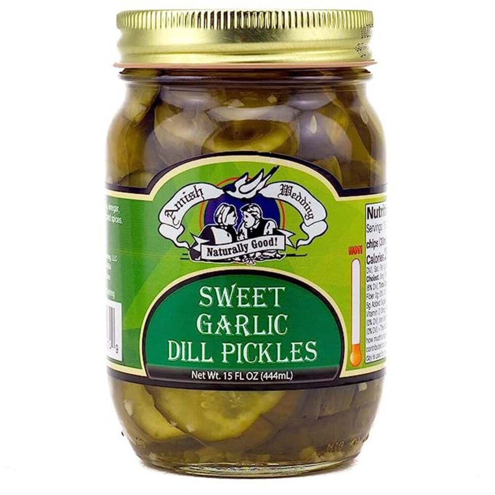 image of Sweet Garlic Dill Pickles, 15 oz