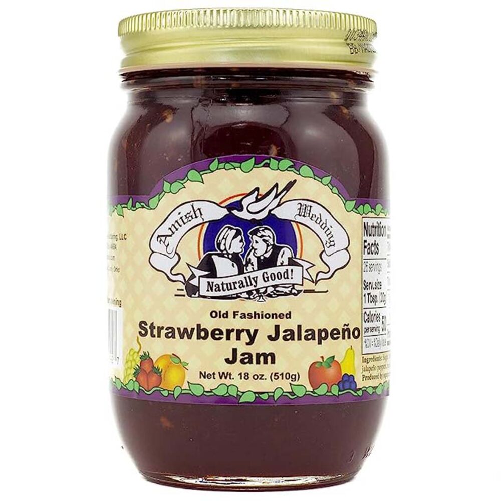 image of Strawberry Jalapeno Jam, 18 oz