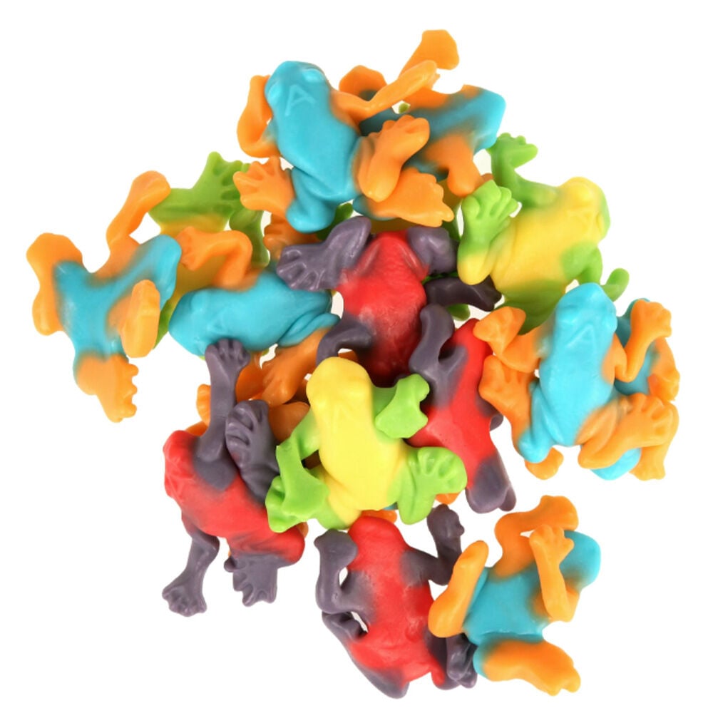 image of 11 oz Gummi Rainforest Frogs Candy