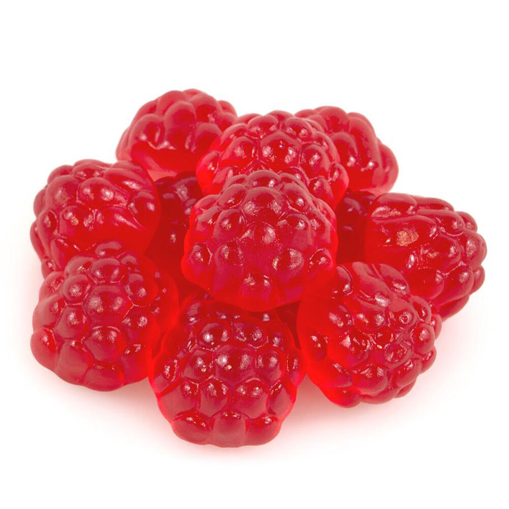 image of 19 oz Gummi Red Raspberries Candy