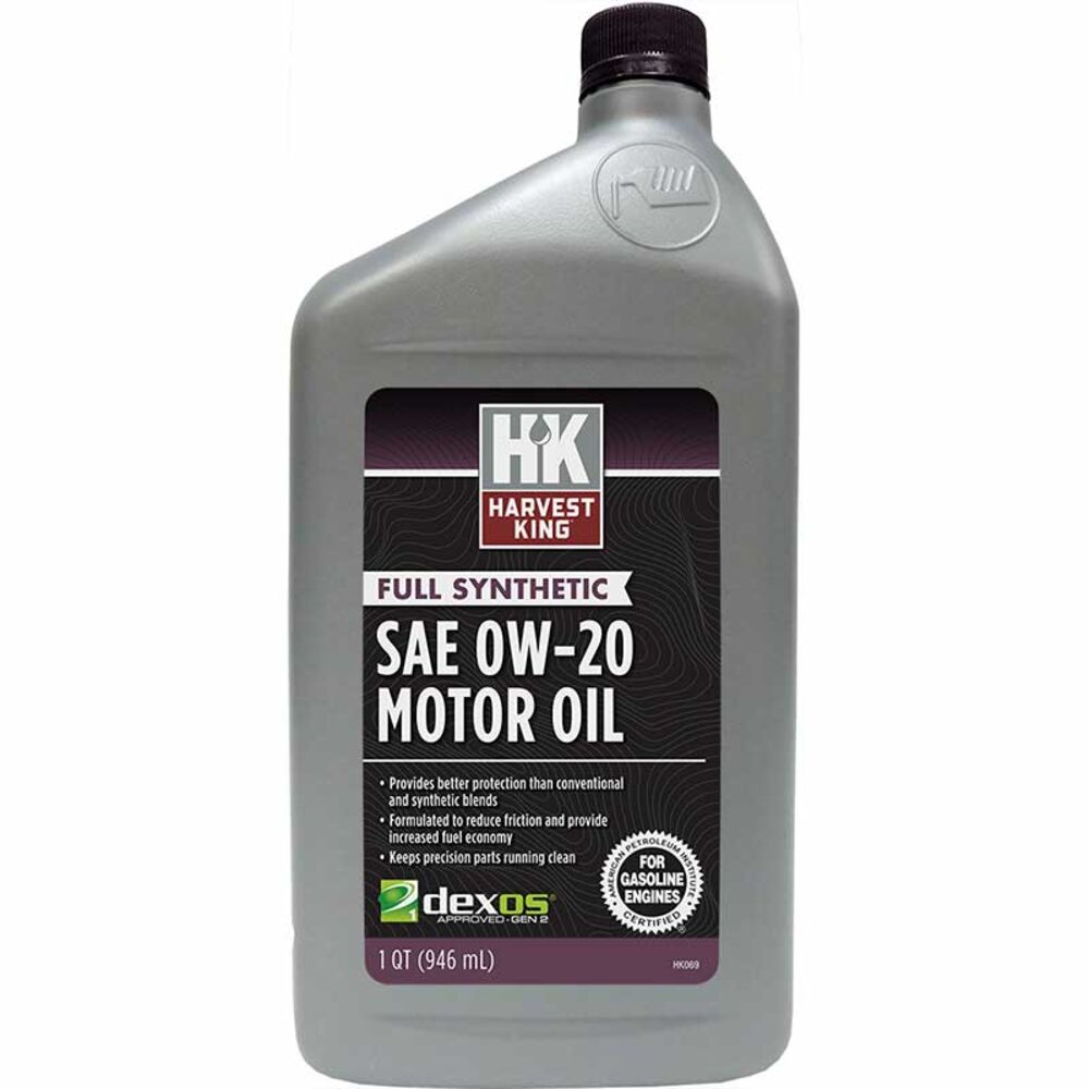 image of Full Synthetic SAE 0W20 Motor Oil, 1 qt